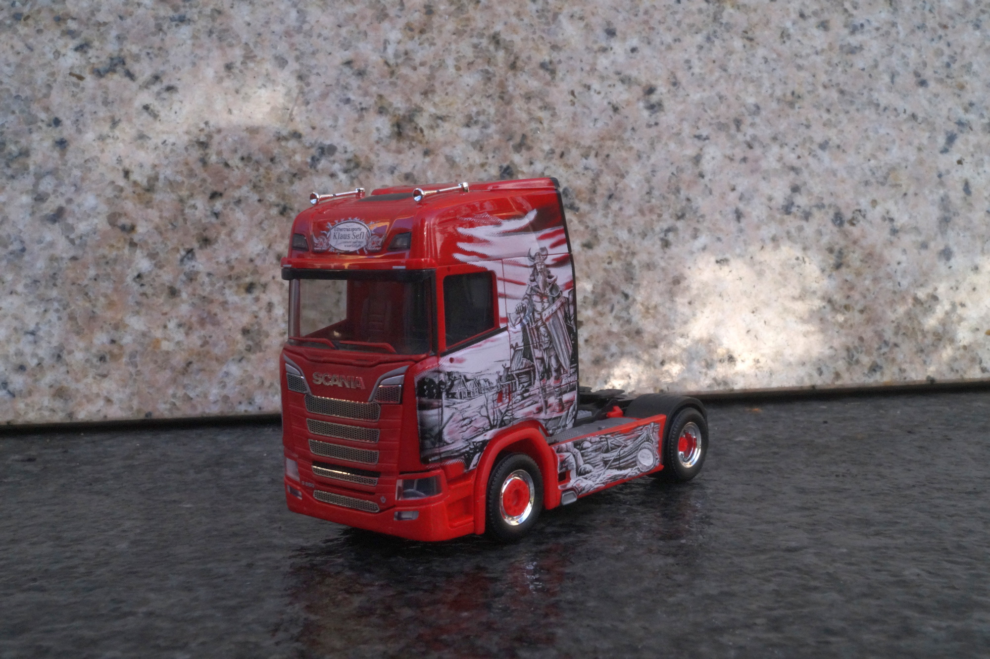 312295 - Herpa - Scania CS 20 HD Zugmaschine "„Sefl Transporte“ (Nordrhein-Westfalen / Mönchengladbach