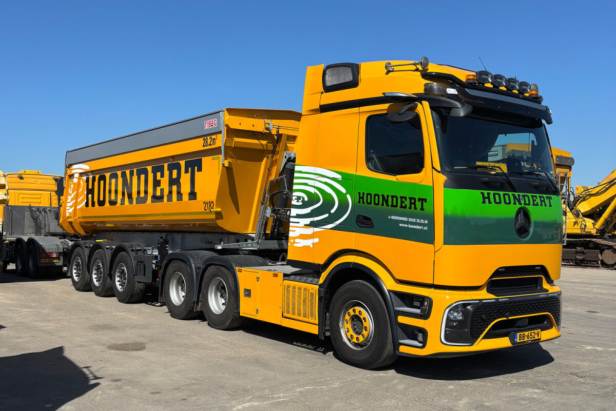 01-5546 - WSI - Mercedes benz Actros L- Procabin Stream ohne Lenkung Kipper -Anhänger 3achs - Hoondert-NL