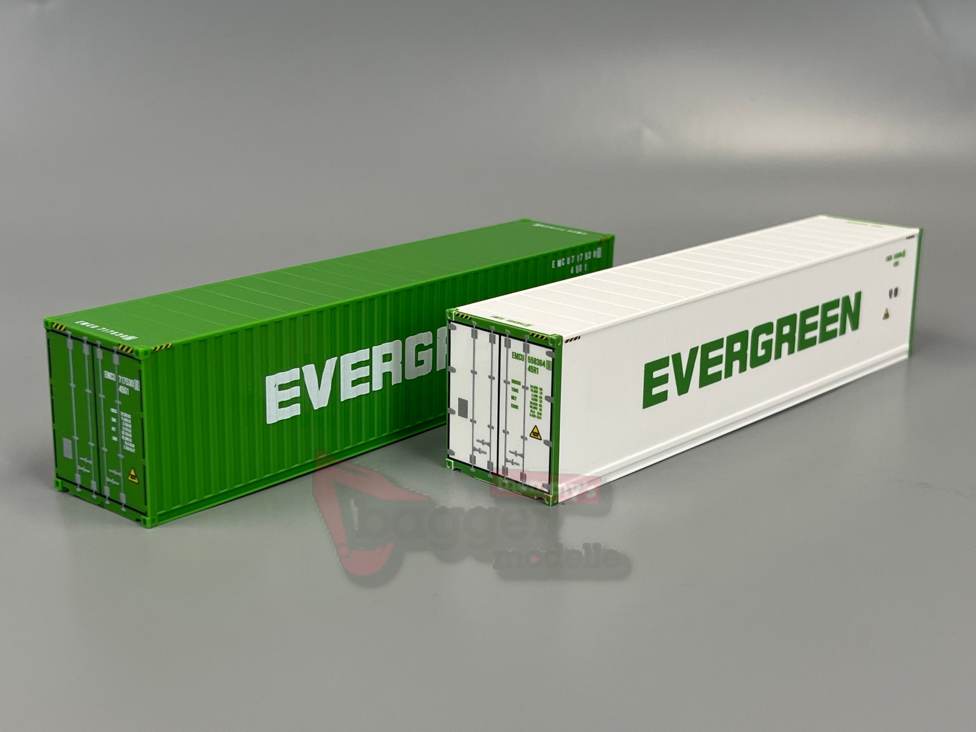 076449-007 - Herpa - 40ft. Container Set "Evergreen" - 2 Stück