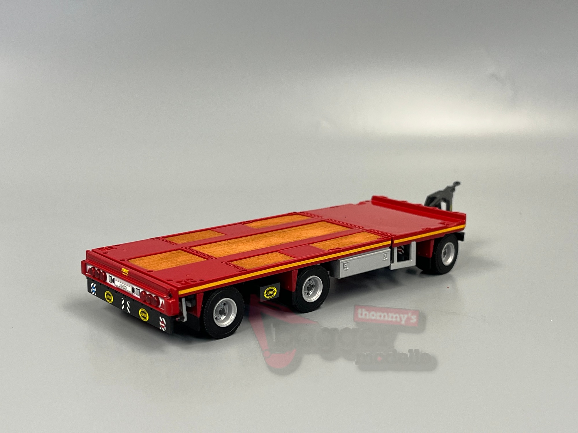 04-1143 - WSI - Jumbo 3achs Teleanhänger, rot