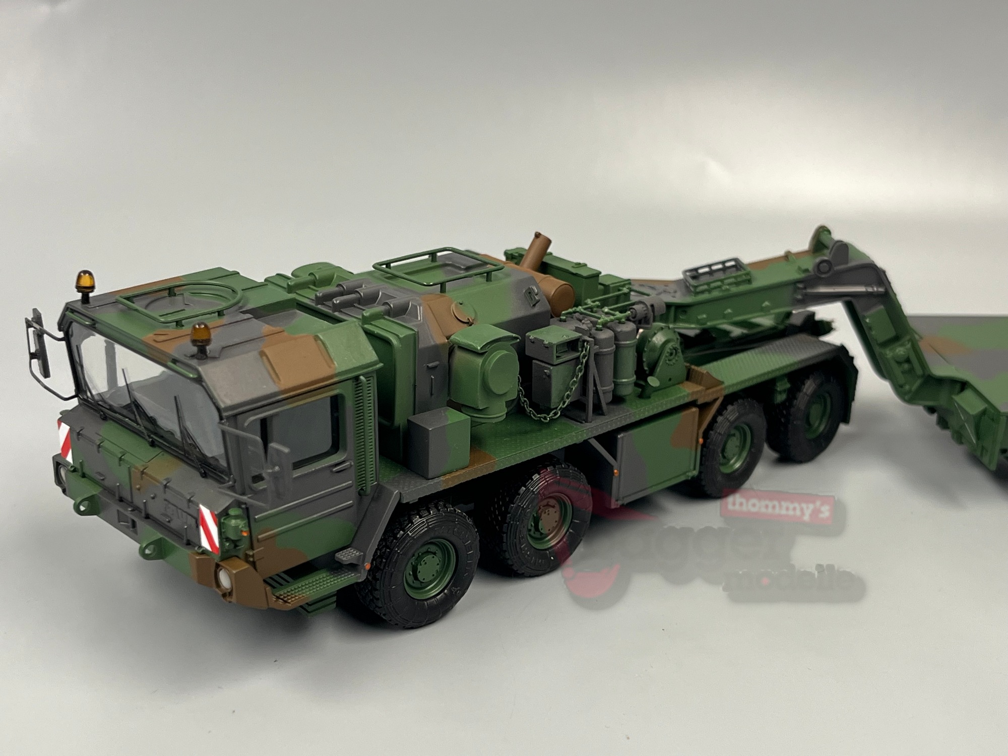 52-01 - KRANLAB - FAUN SLT-50 -2 mit 4achs Kässbohrer Tieflader - ELEFANT - Camouflage