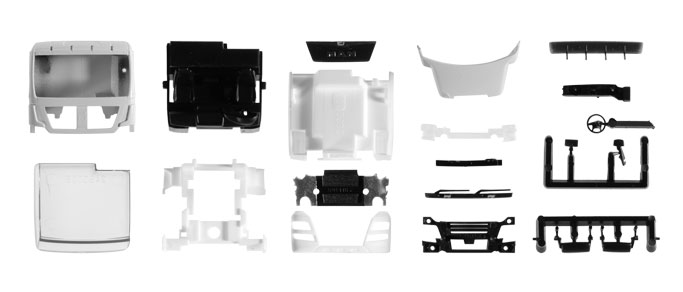 084741 - Herpa - Zubehör Teileservice  Fahrerhaus MAN TGX XL Euro 6c mit Windleitblech Inhalt: 2 Stück