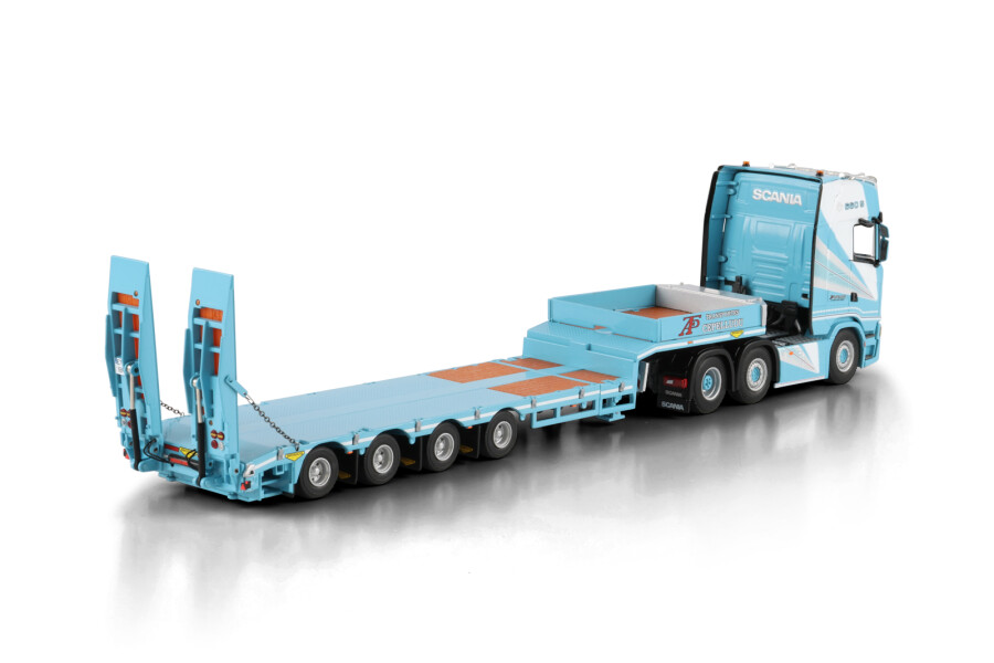 01-5147 - WSI - Scania S Highline 6x2 mit 4achs Semitieflader - Cepelludo - ES