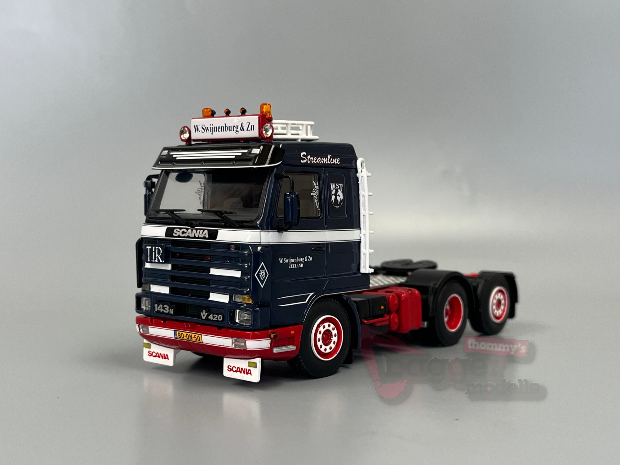 01-5016 - WSI - Scania 143 V8 Streamline 6x2 Zugmaschine - W.Swijnenburg & ZN - NL