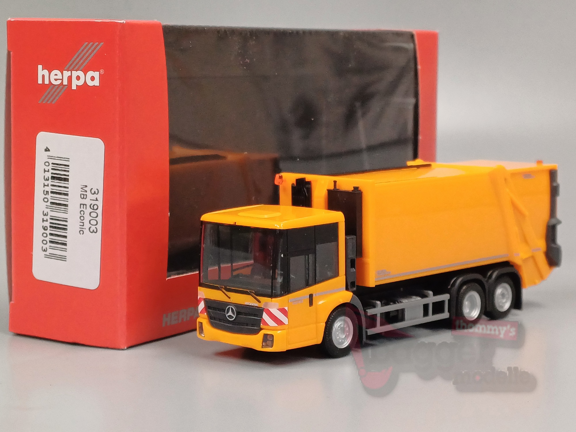 319003 - Herpa -Mercedes-Benz Econic Pressmüllfahrzeug FAUN VARIOPRESS, kommunal