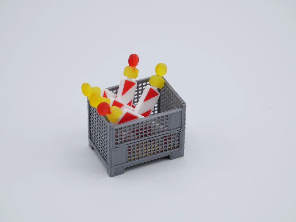150129 -3D Druckfaktory - Gitterbox - filigran und detailgetreu - Maßstab 1:50 - 3 Stück
