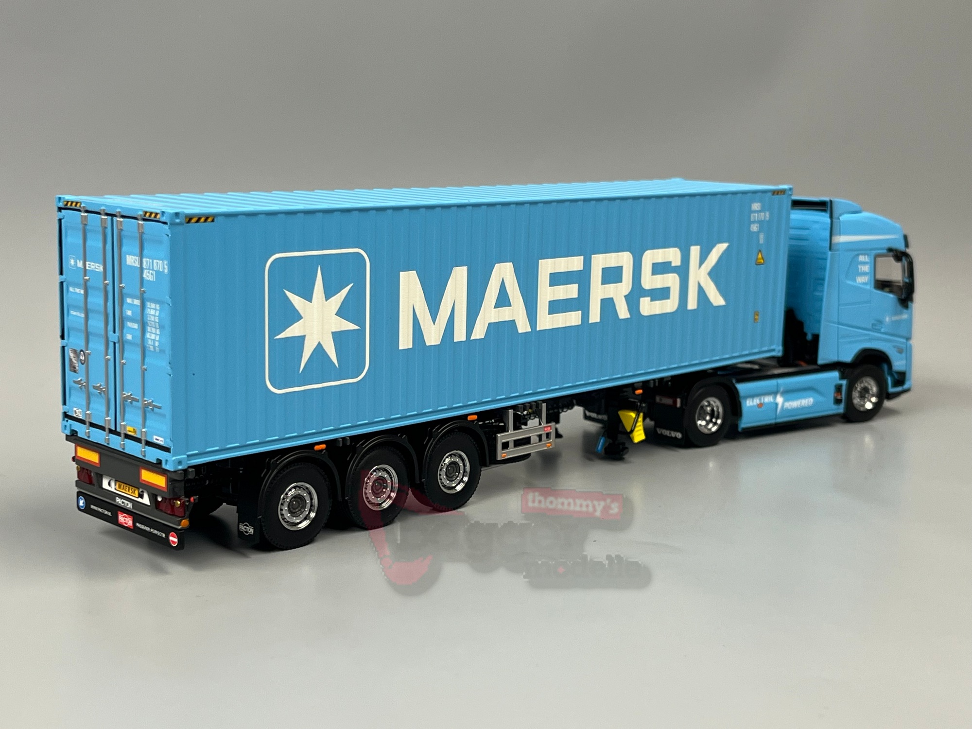 04-2264 - WSI - Volvo FH Aero Globetrotter Electric 4x2 mit 40FT Containerauflieger - Maersk - DK