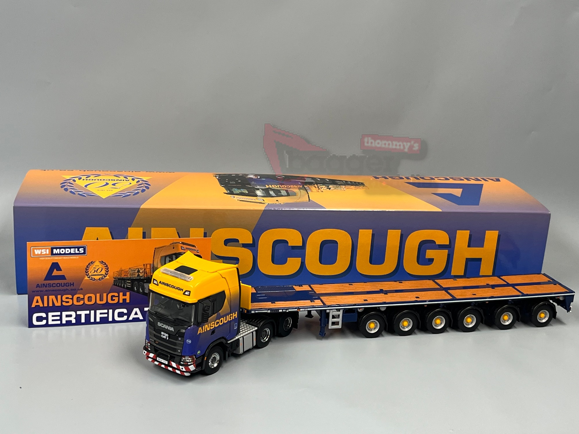 01-5252 -WSI - Scania S Highline CS20H 6achs Ballasttrailer "Ainscough Crane Hire"