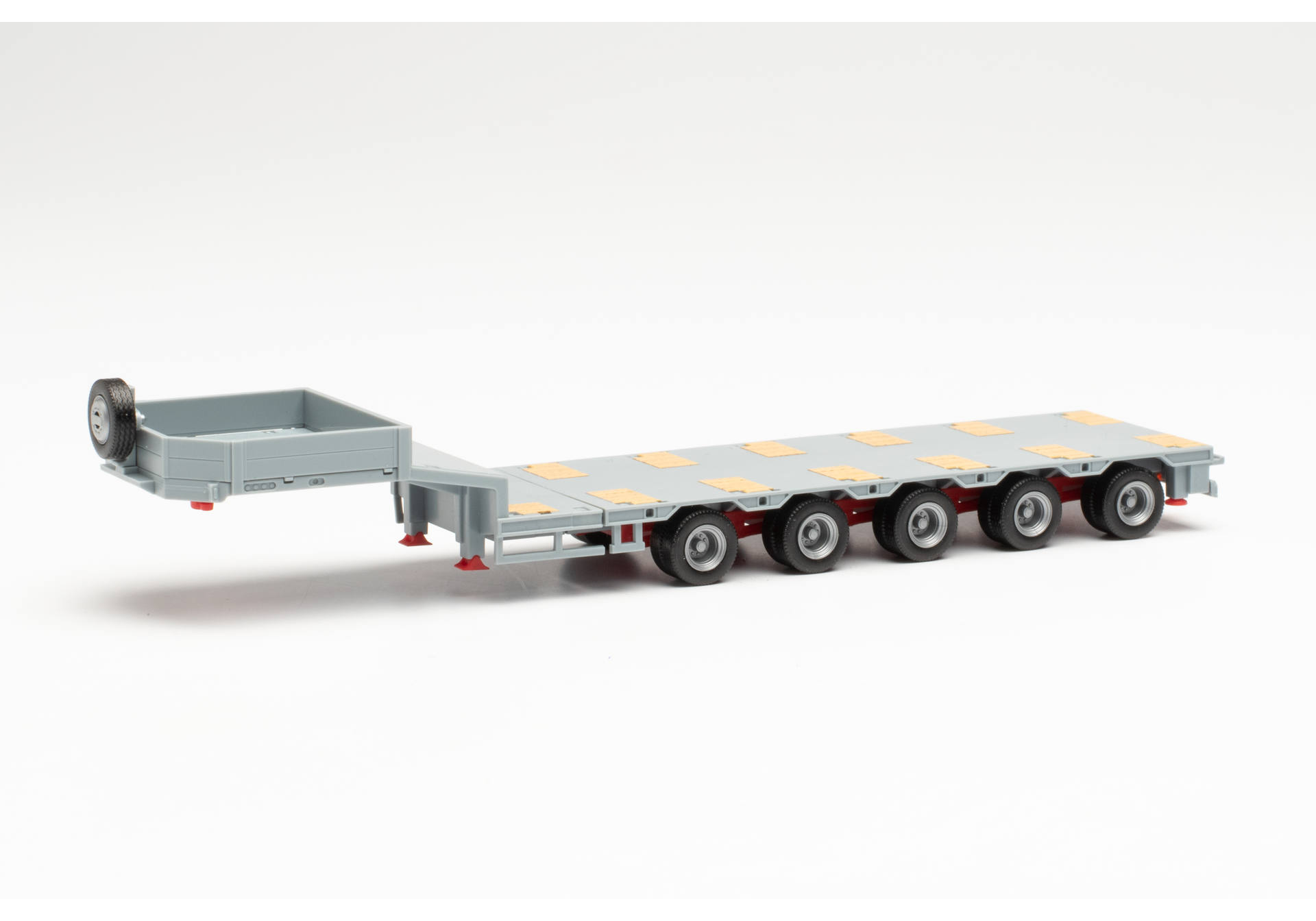 076388-10 -Herpa  -Zubehör  Goldhofer Semitiefladeauflieger 5-achs, hellgrau