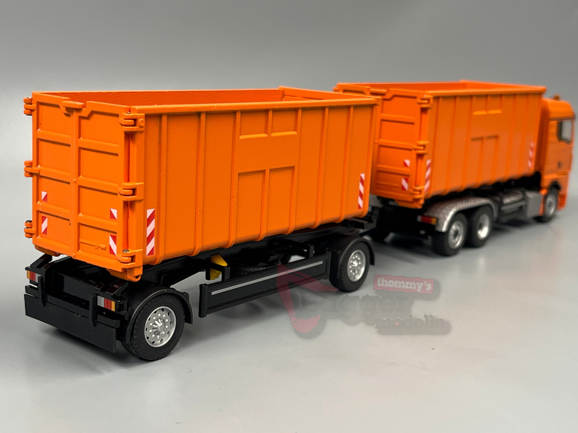 10019-1 - Conrad - Meiler Abrollkipper auf MAN TGX GM und Roll Carrier" Hängerzug  - Kommunal