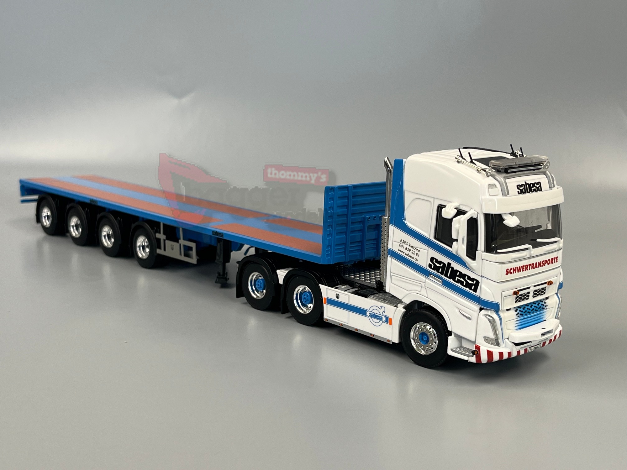 01-4856 - WSI - Volvo FH5 Globetrotter 6x4 mit 4achs Ballasttrailer - Sabesa - CH