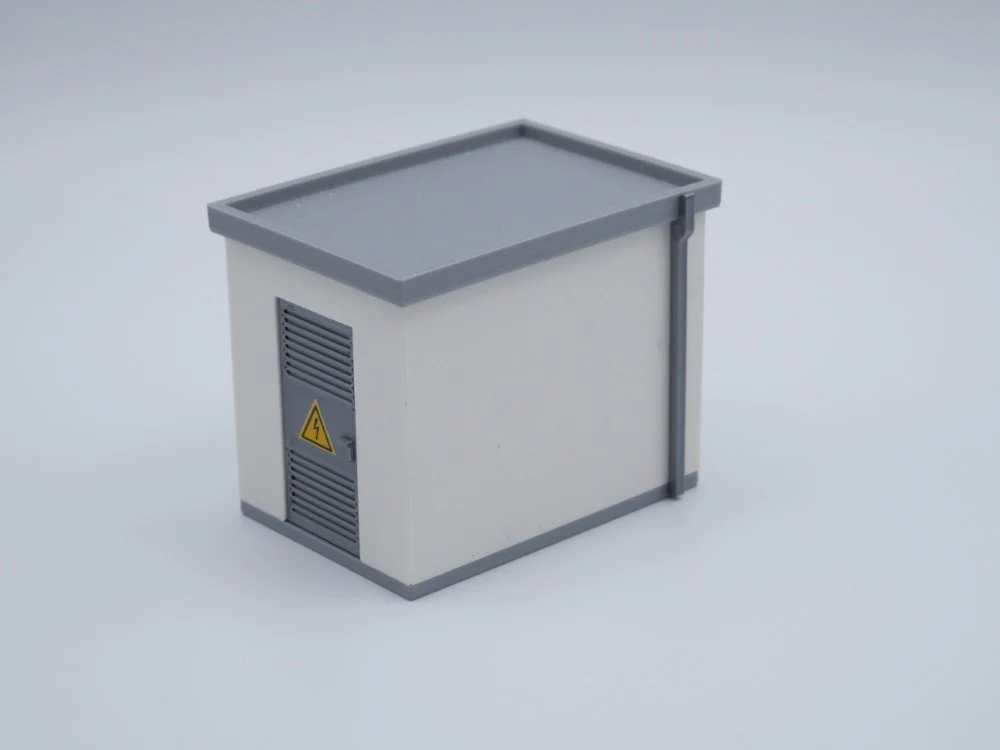 150201 - 3D-Druckfactory - Trafostationen klein - Maßstab 1:50 - Baustelle Straße