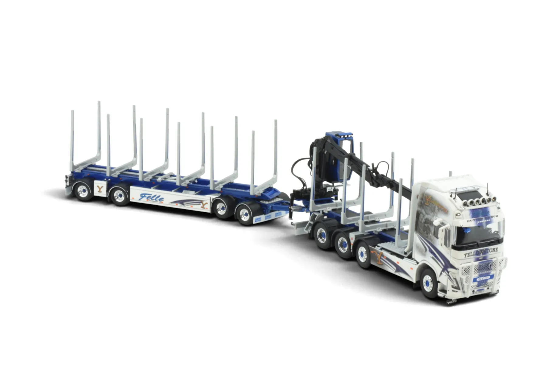 Tekno - Volvo FH5 Globetrotter 4/4achs Holztransporter - FELLE / YELLOWSTONE - SE