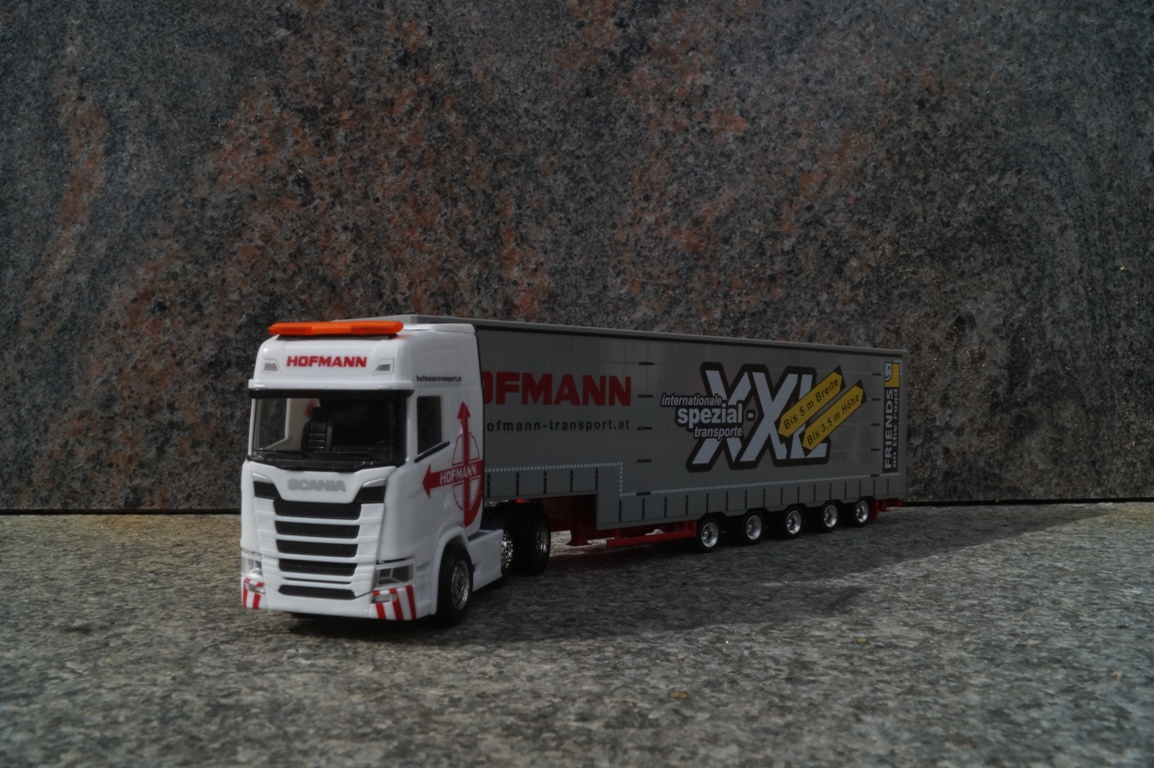 310109 - Herpa - Scania CS 20 Hochdach 6x2 Volumen-Sattelzug "Hofmann" (A)