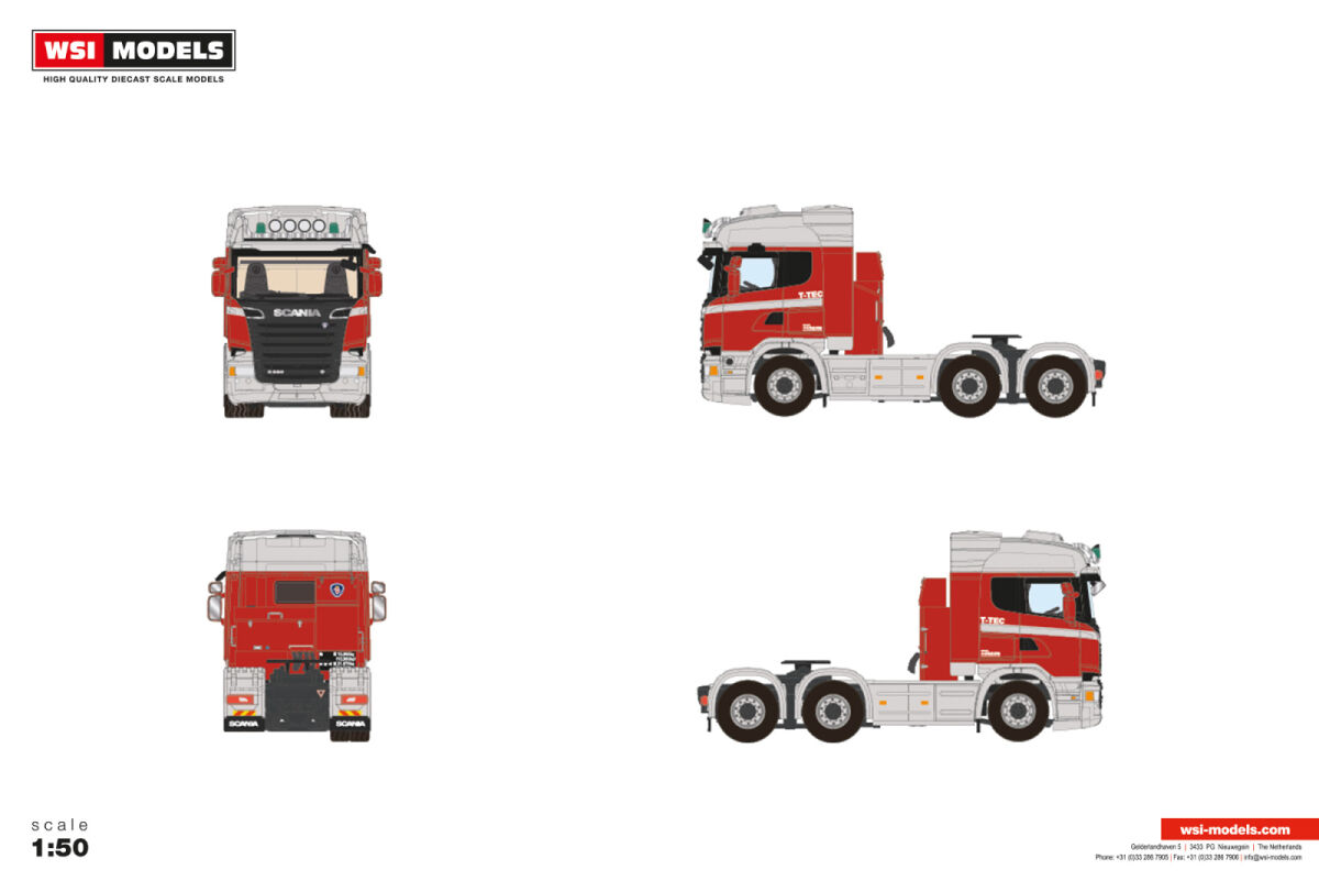 01-5482 -WSI - Scania Stream Line Highline  Zugmaschine 3achs "T-Tec