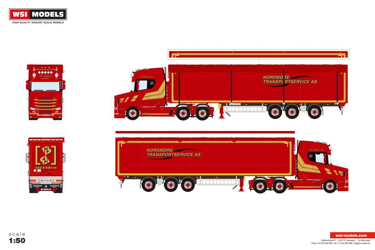 01-5305 - WSI - Scania Vlastuin 6x2 mit Schubbodenauflieger - BR. BAKK A/S - NOR