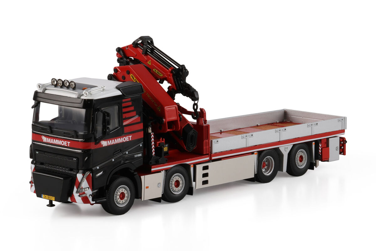 410323 -WSI - VOLVO FH 5 Schlafkabine Pritschenwagen 8x2 Nachlaufachse mit Palfinger PK 78002 SH + JIB "Mammoet"