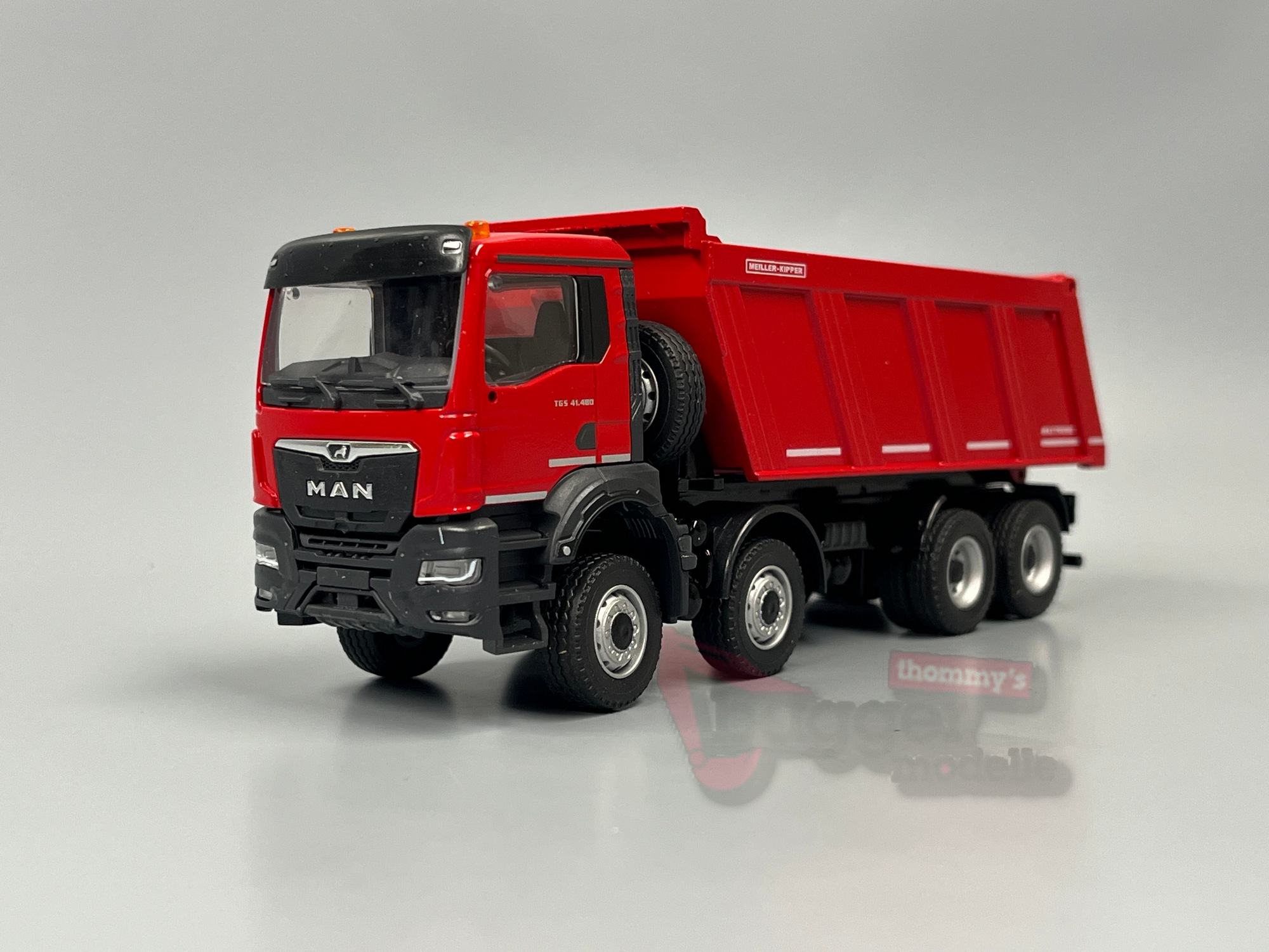 81259-3 -Conrad - MAN TGS NN 41.480 8x8 Meiller Hinterkipper  rot