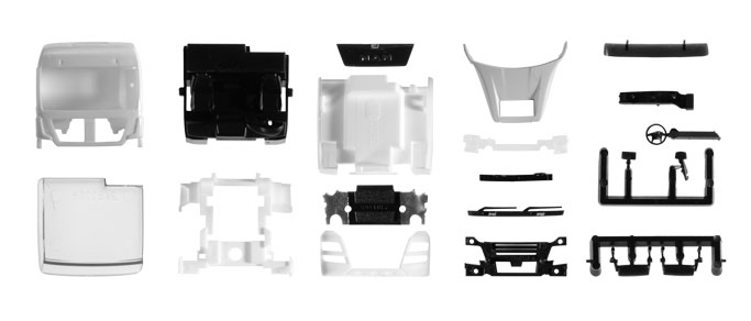 084734 - Herpa - Zubehör Teileservice  Fahrerhaus MAN TGX XLX Euro 6c mit Windleitblech Inhalt: 2 Stück