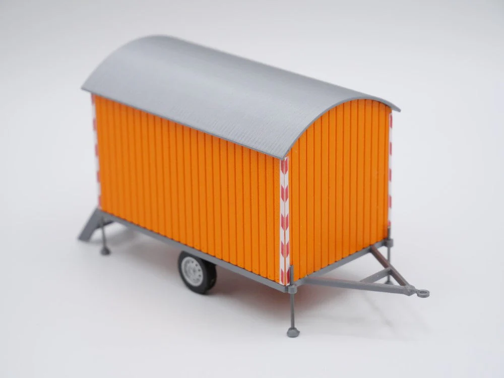 150501 - 3D-Druckfactory -Bauwagen - Maßstab 1:50 - Farbe orange - Bausatz