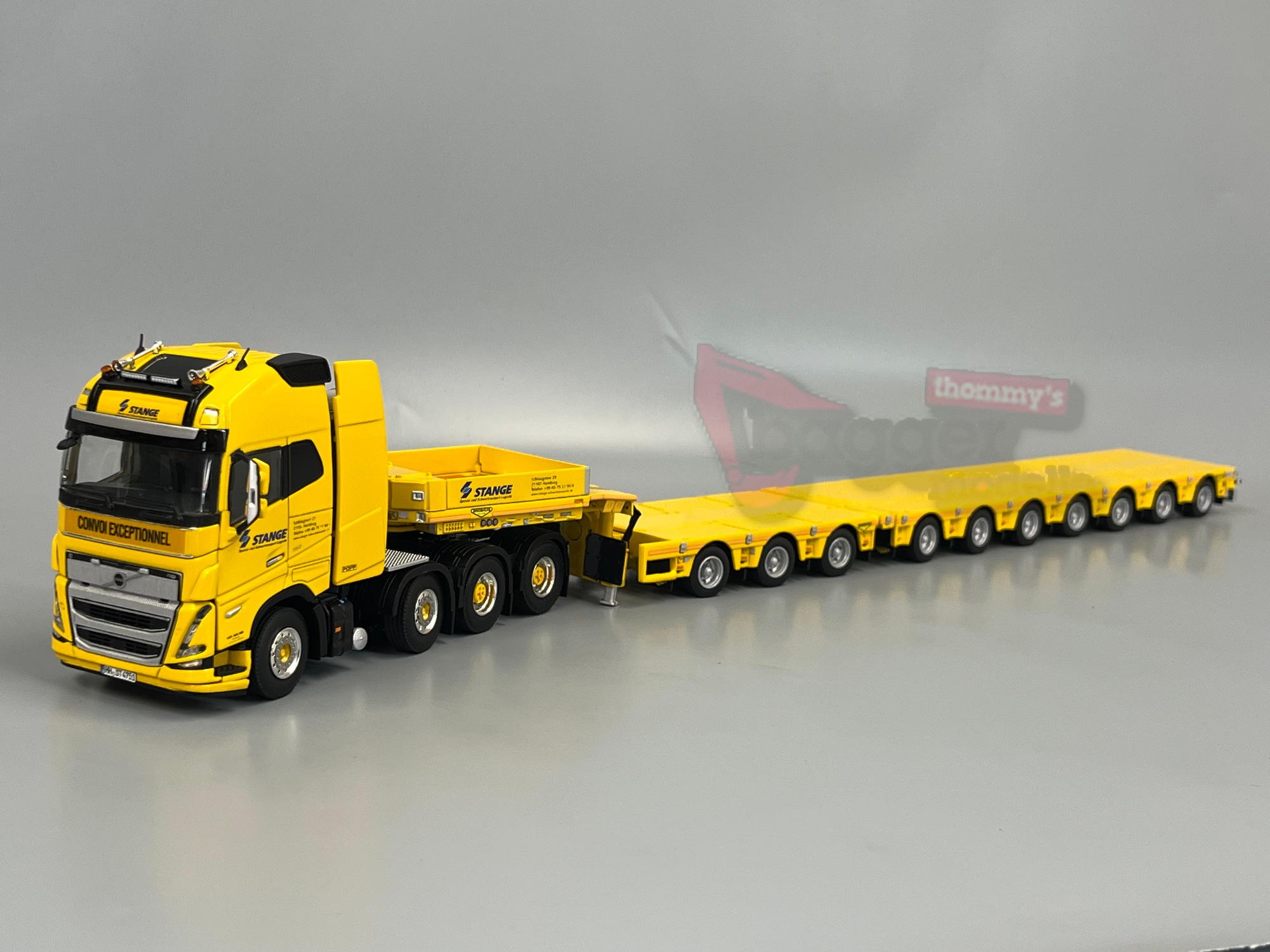 01-4935 - WSI - Volvo FH5 GL XL 8x4 mit 3achs Nooteboom Euro Tieflader - STANGE - D