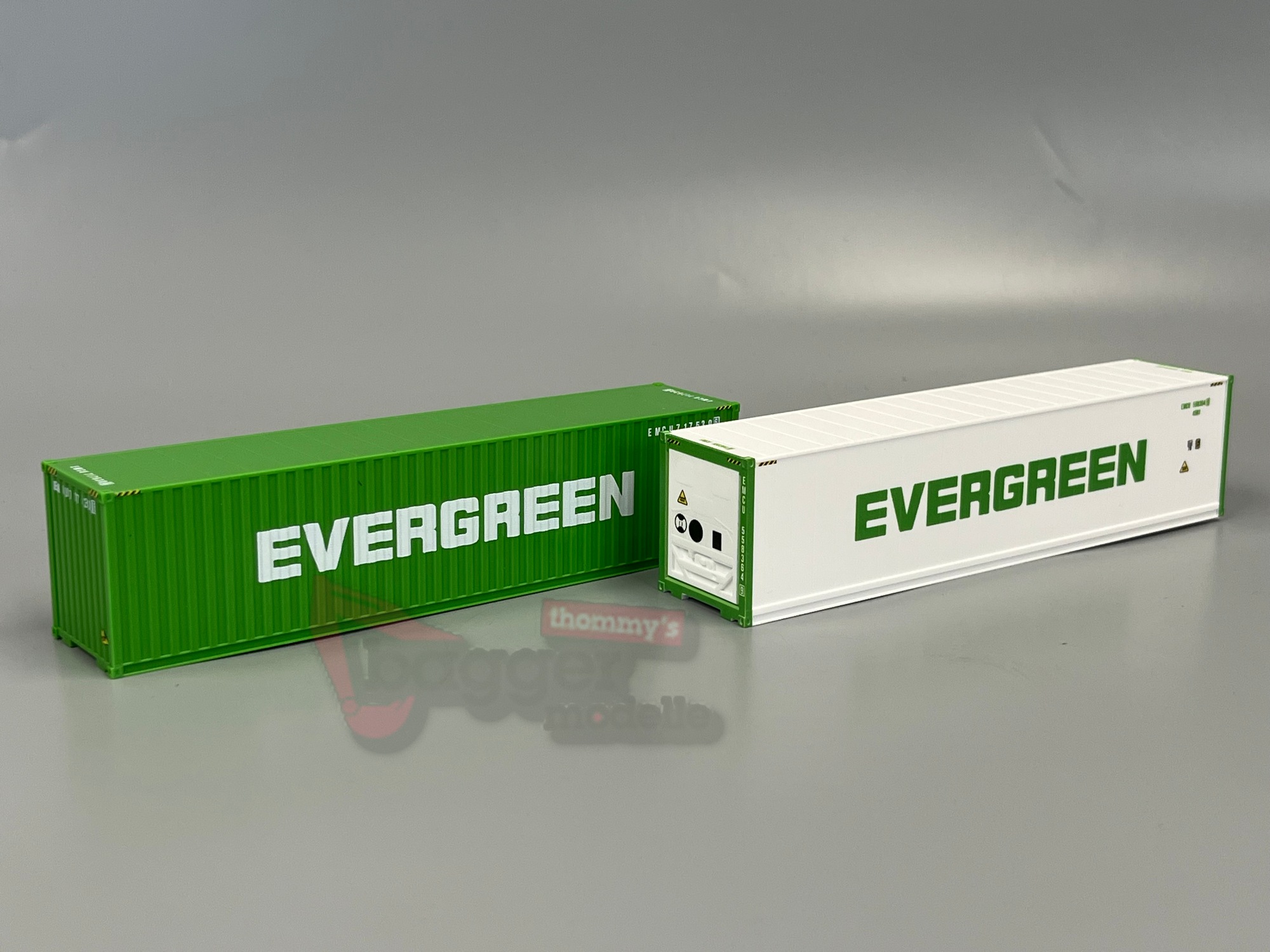 076449-007 - Herpa - 40ft. Container Set "Evergreen" - 2 Stück