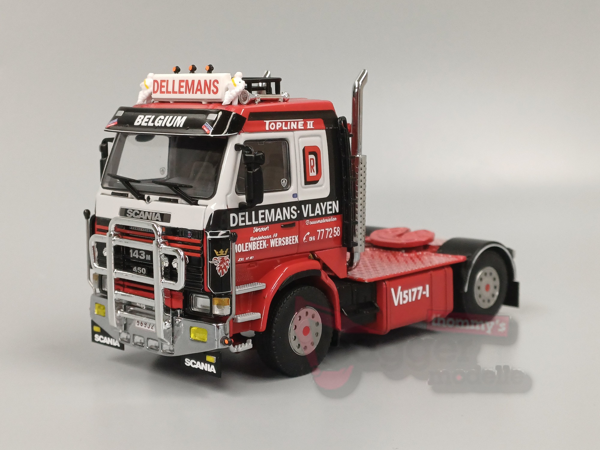 01-4804 - WSI - Scania 3 Serie 2 achs Zugmaschine "Dellemans-Vlayen "Be"