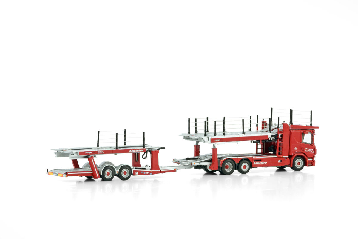 02-3429 - WSI - SCANIA P LOW CP20 6X2 MITTELACHS-AUTOTRANSPORTER - 5 Achs -  Cotra;-CH