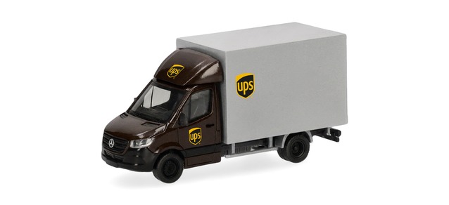 099790 - Herpa - Mercedes-Benz Sprinter `18 mit Kofferaufbau "UPS"