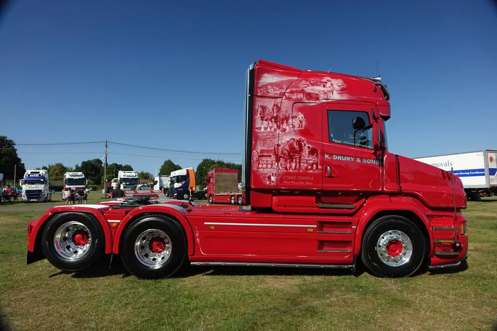 90722 - Tekno - Scania Hauber Highline Solozugmaschine - K.Drury & Sons - GB