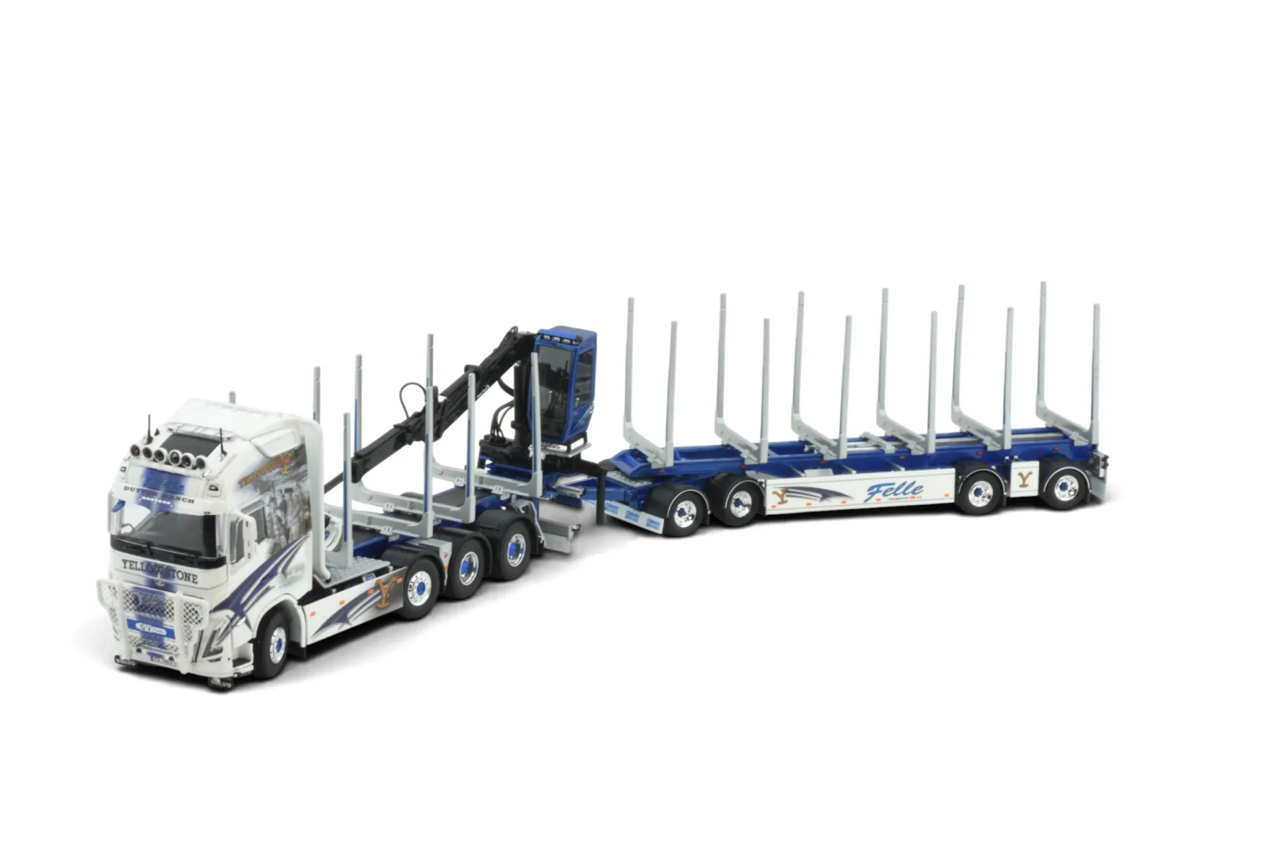 Tekno - Volvo FH5 Globetrotter 4/4achs Holztransporter - FELLE / YELLOWSTONE - SE
