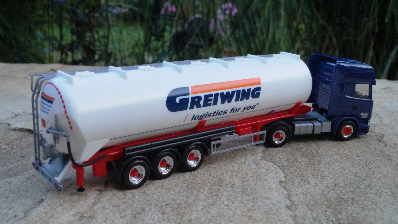 306195 - Herpa - Scania R TL ADR-Silo-Sattelzug "Greiwing"
