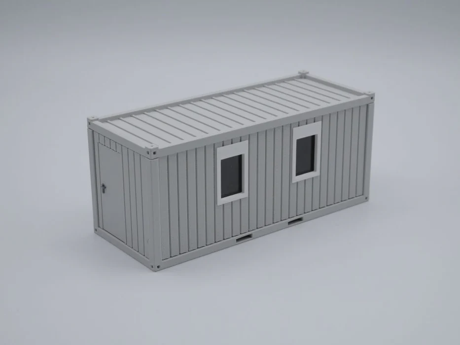 150582 -3D Faktory - Bürocontainer Typ 2 - Baucontainer - Maßstab 1:50 - Farbe: lichtgrau