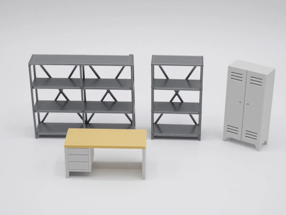 150181 -3D-Faktory -Werkstattausstattung - Werkbank Spind Regal - Maßstab 1:50