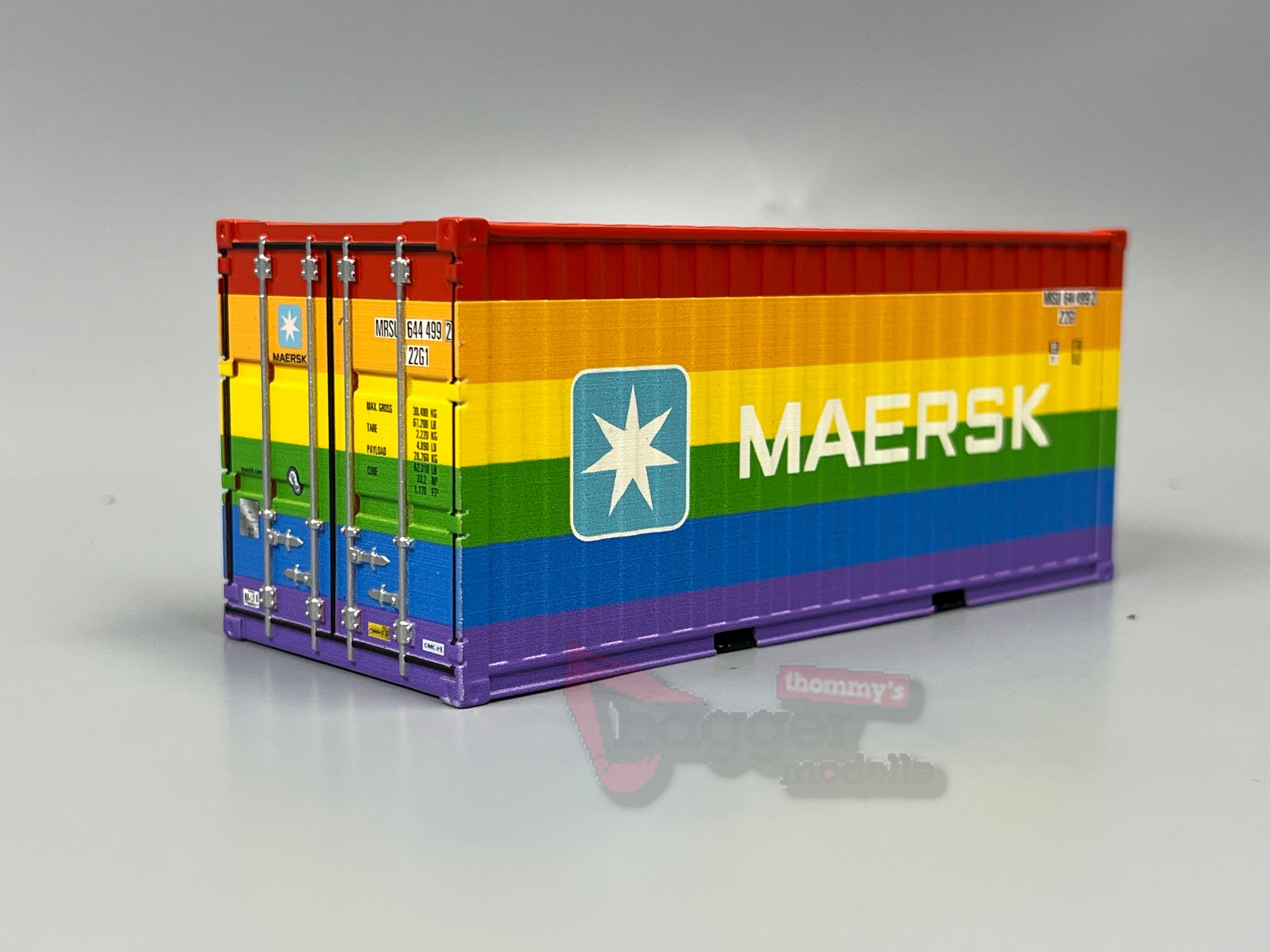 04-2263 -WSI - Zubehör 20ft Container "Maersk Rainbow"