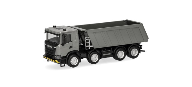 321402 -Herpa - Scania XT 17 Kipp-LKW 4achs, grau-gelb