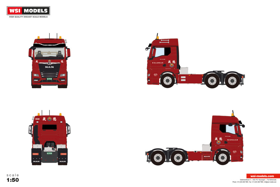 01-5642 - WSI - MAN TGX GM 3 achs Zugmaschine - Chi Deh