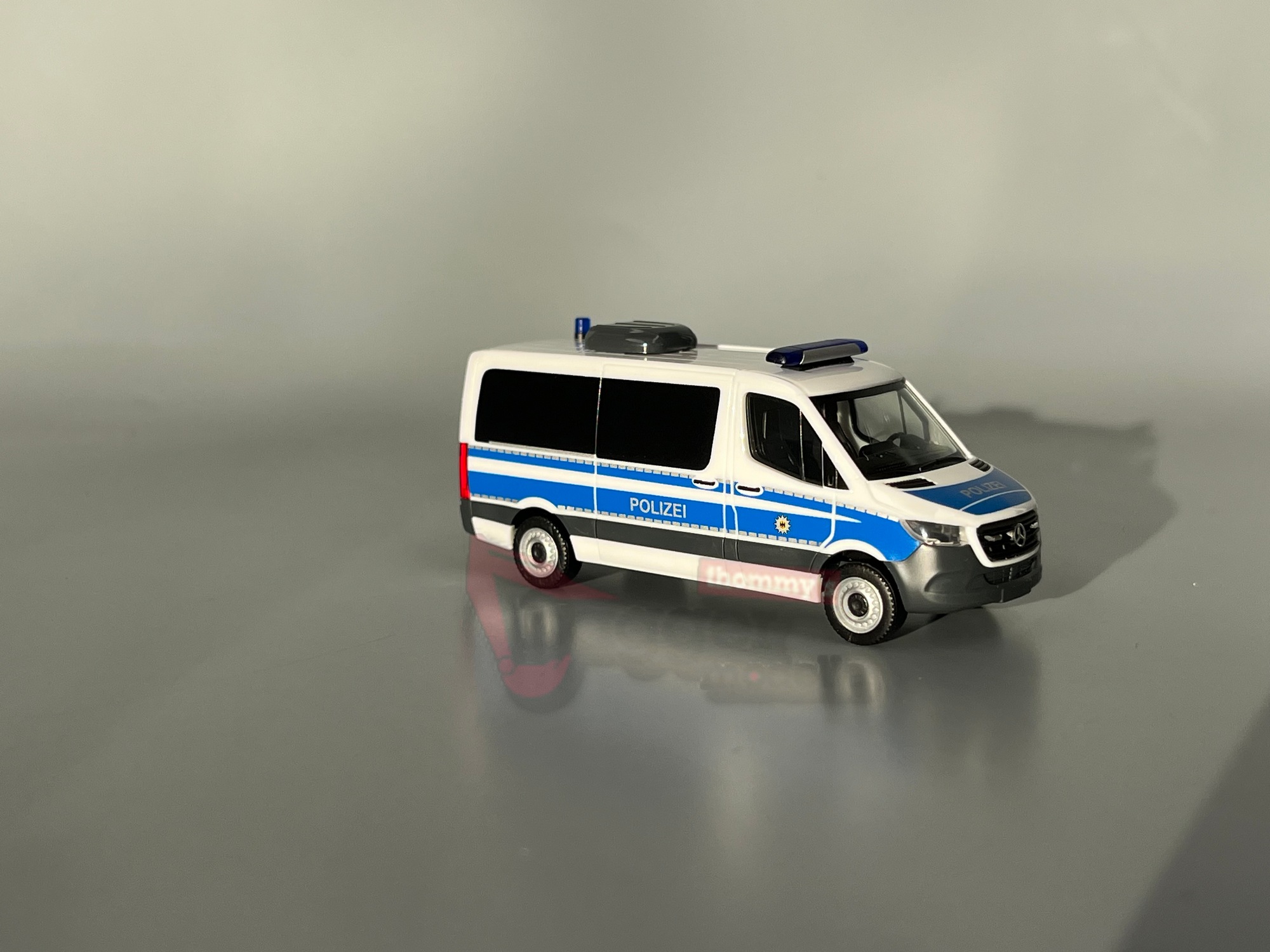 099127 - Herpa - Mercedes Benz Sprinter 18 Bus Flachdach "Bundespolizei" 