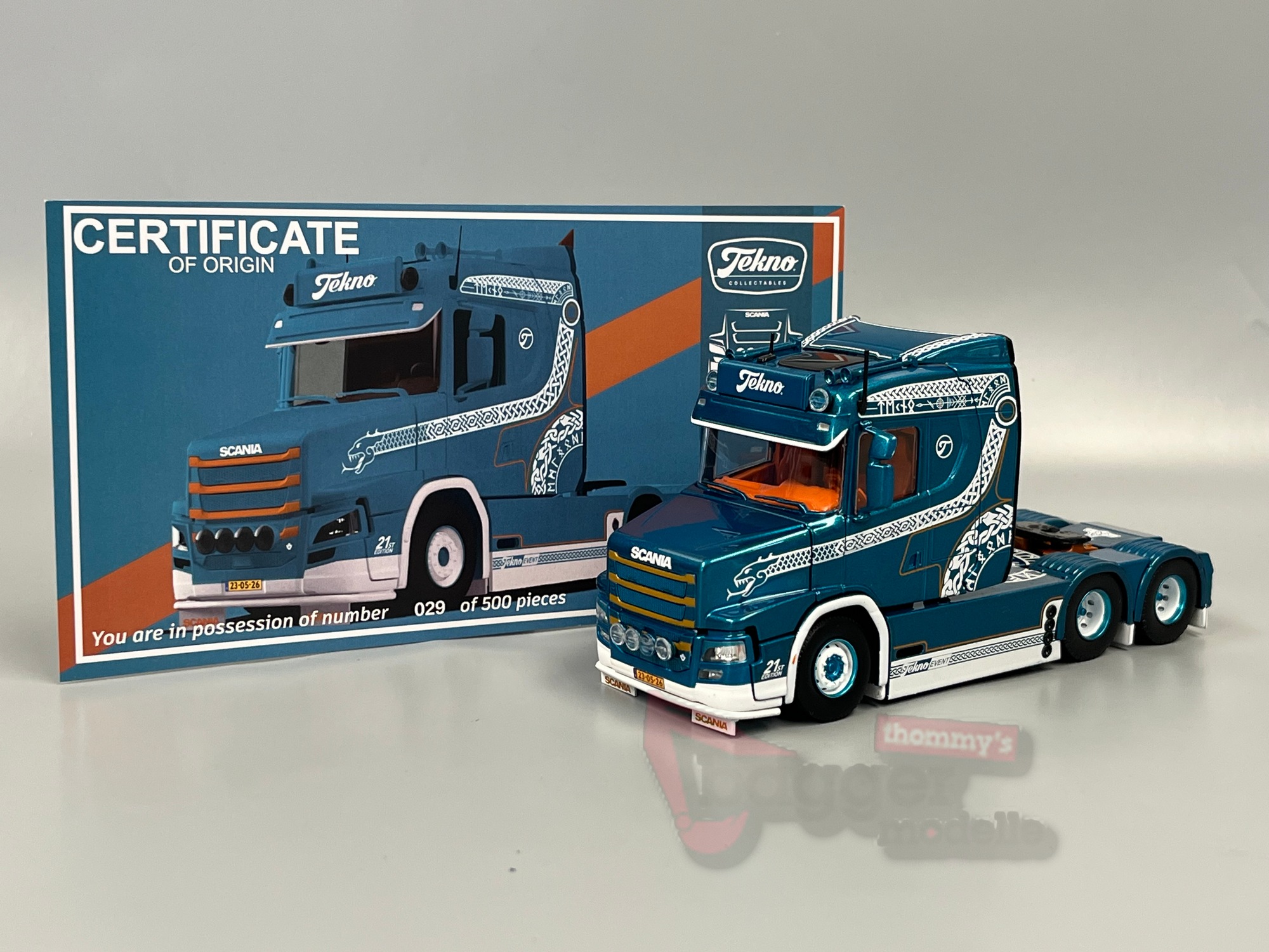 90180 - Tekno - Scania 3achs Zugmaschine Hauber - Tekno Event 2026