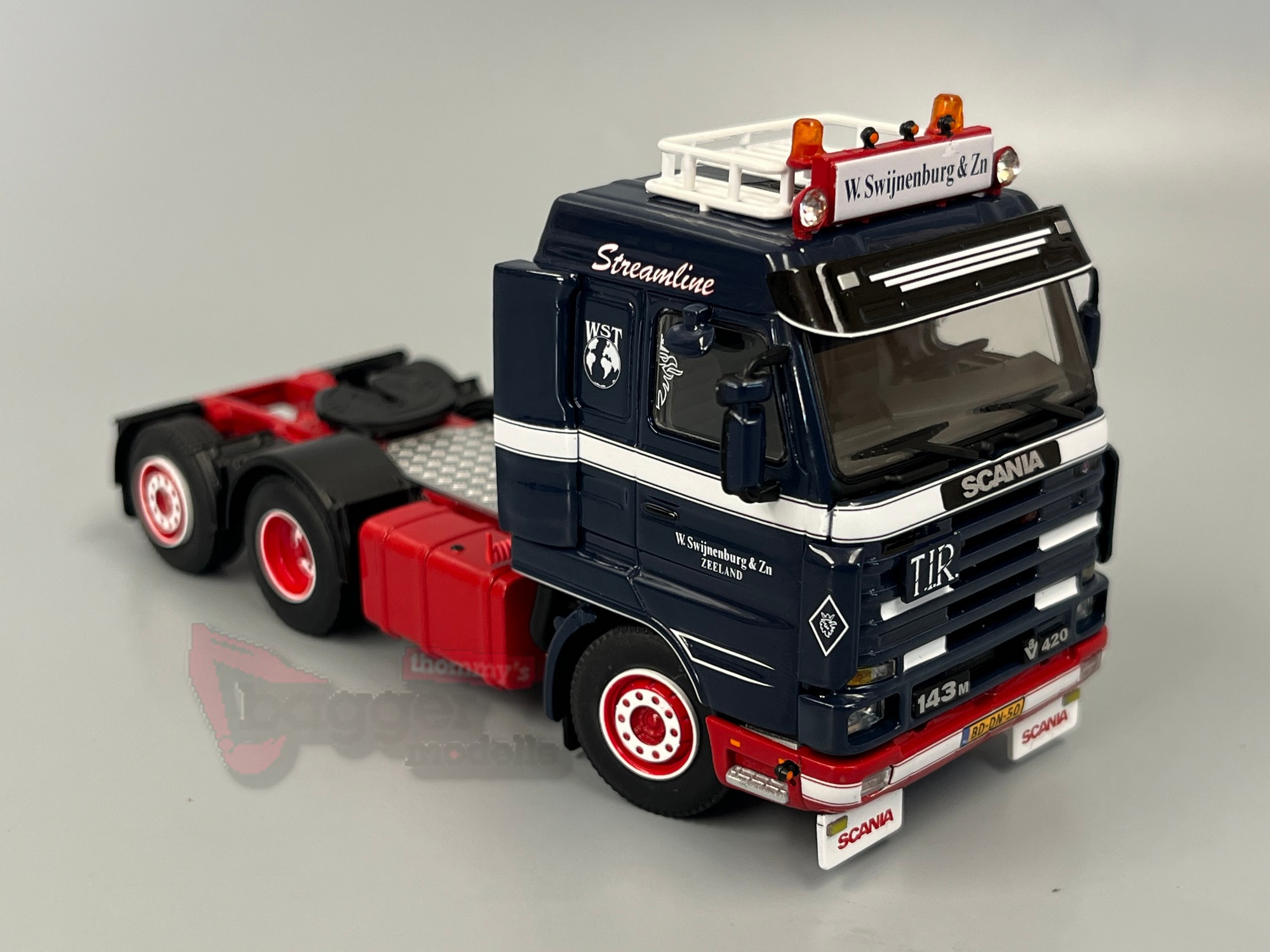 01-5016 - WSI - Scania 143 V8 Streamline 6x2 Zugmaschine - W.Swijnenburg & ZN - NL